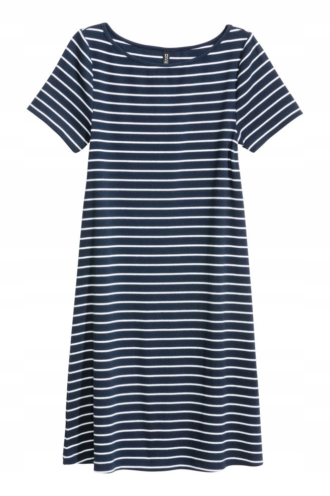 

H&m Sukienka z dżerseju w prążki rozm. 36 S