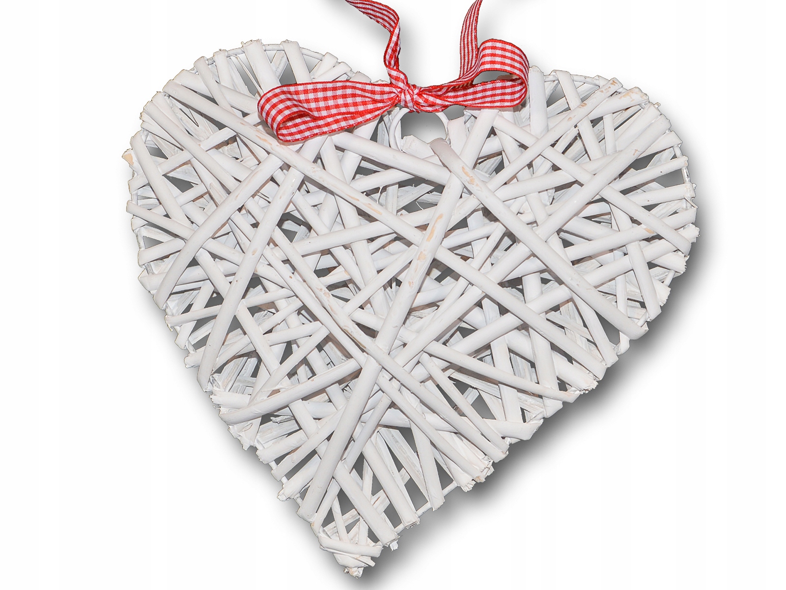 

Serce Wiklinowe Zawieszka + Wstążka Ślub - 30 CM