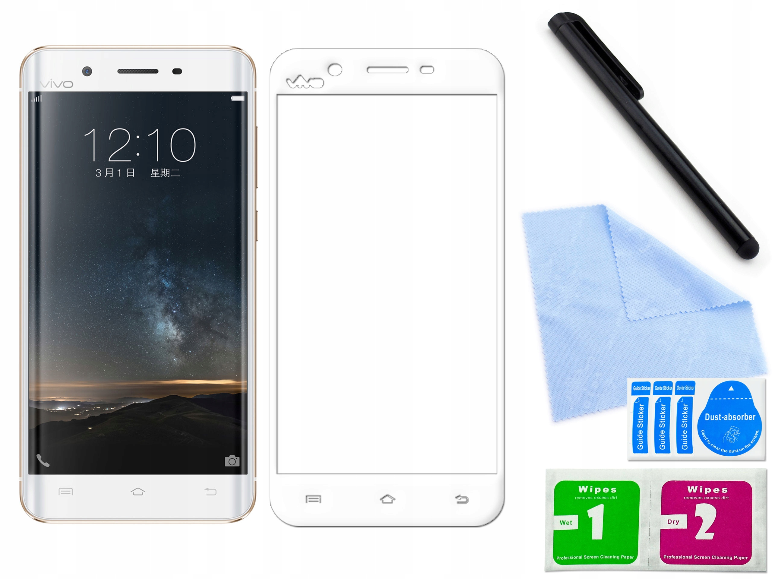 

Szkło ochronne 3D do Vivo Xplay 5 Biały