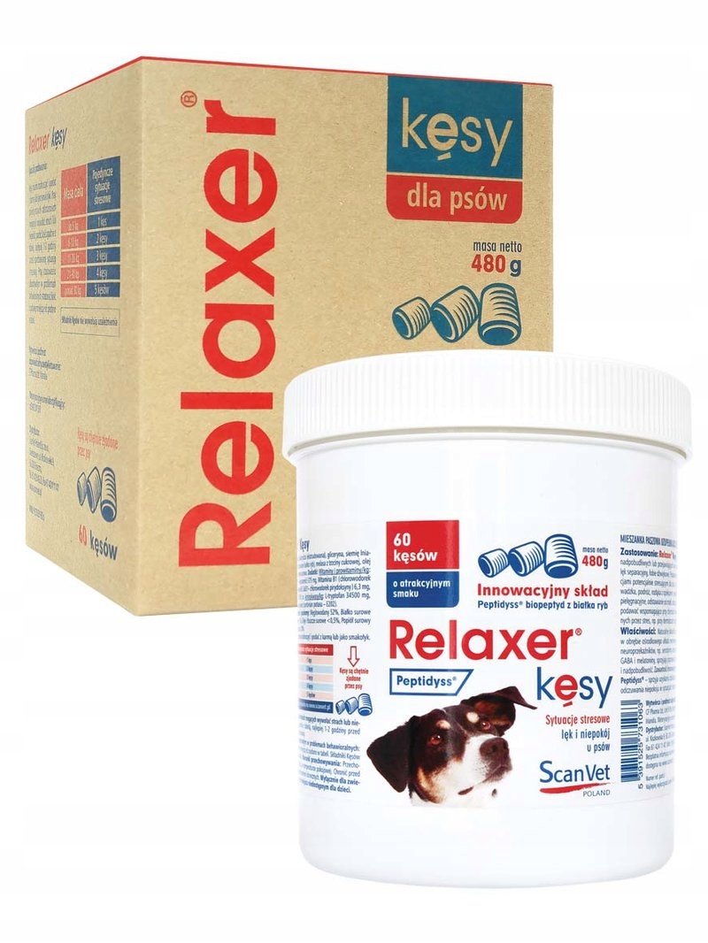 

ScanVet Relaxer Kęsy 60 kęsów 480 g
