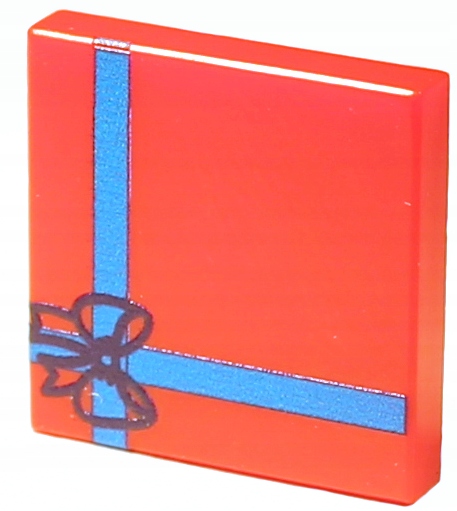 Lego блоки с надписью ПОДАРОК custom НОВЫЕ (Красные)