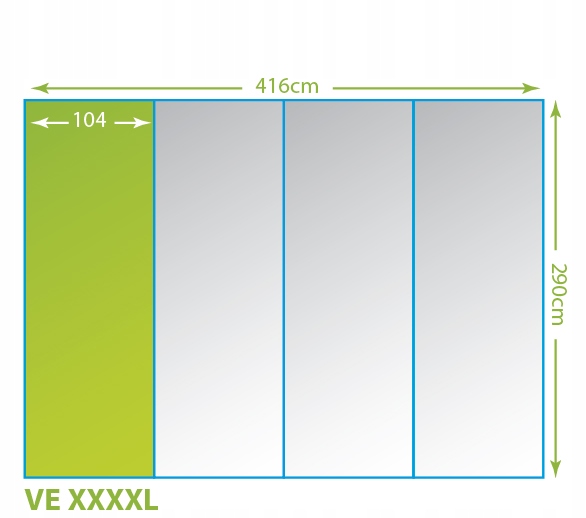 FOTOTAPETA ŚWIERKOWY LAS OTULONY WE MGLE 416X290 Szerokość 416 cm