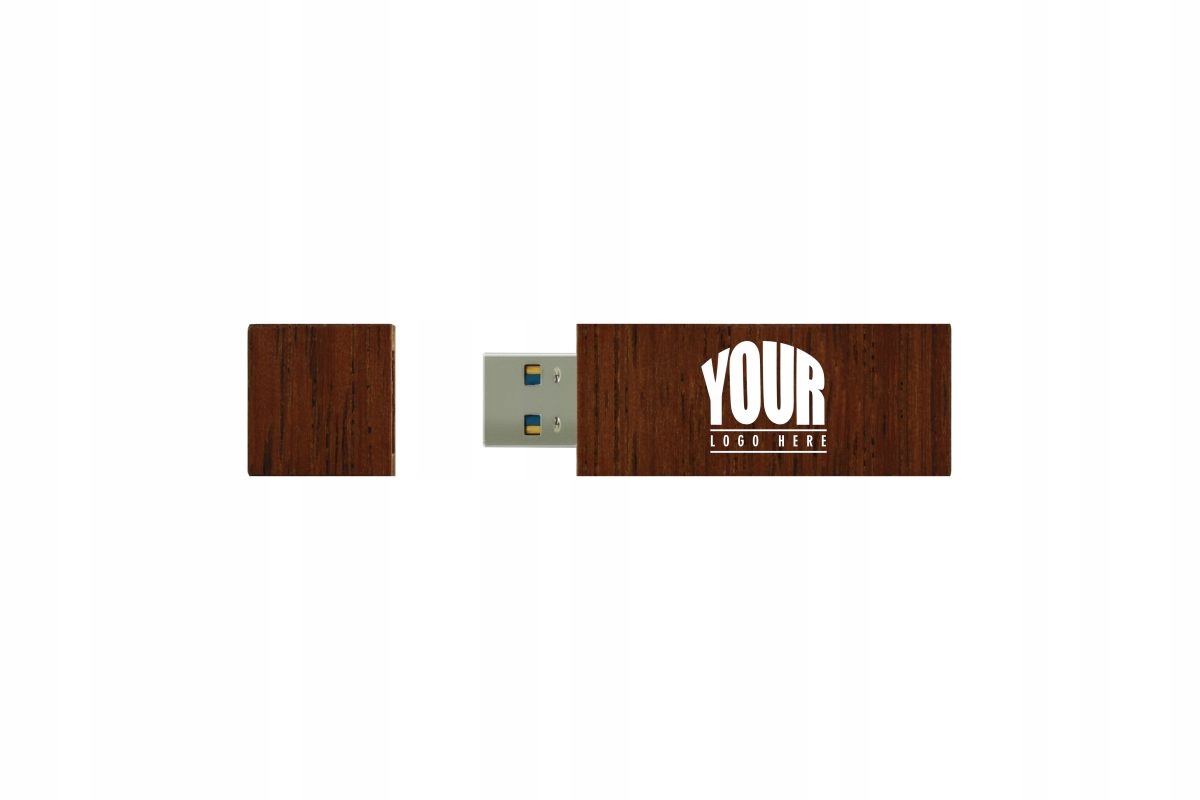 USB 16 GB DREWNIANE Z GRAWEREM LOGO - 1 SZT