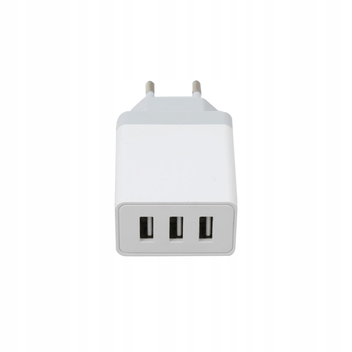 

Ładowarka sieciowa Platinet 3 x Usb 3A biała