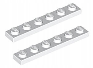 

Lego 366601 3666 płytka 1x6 biała do WeDO 9580