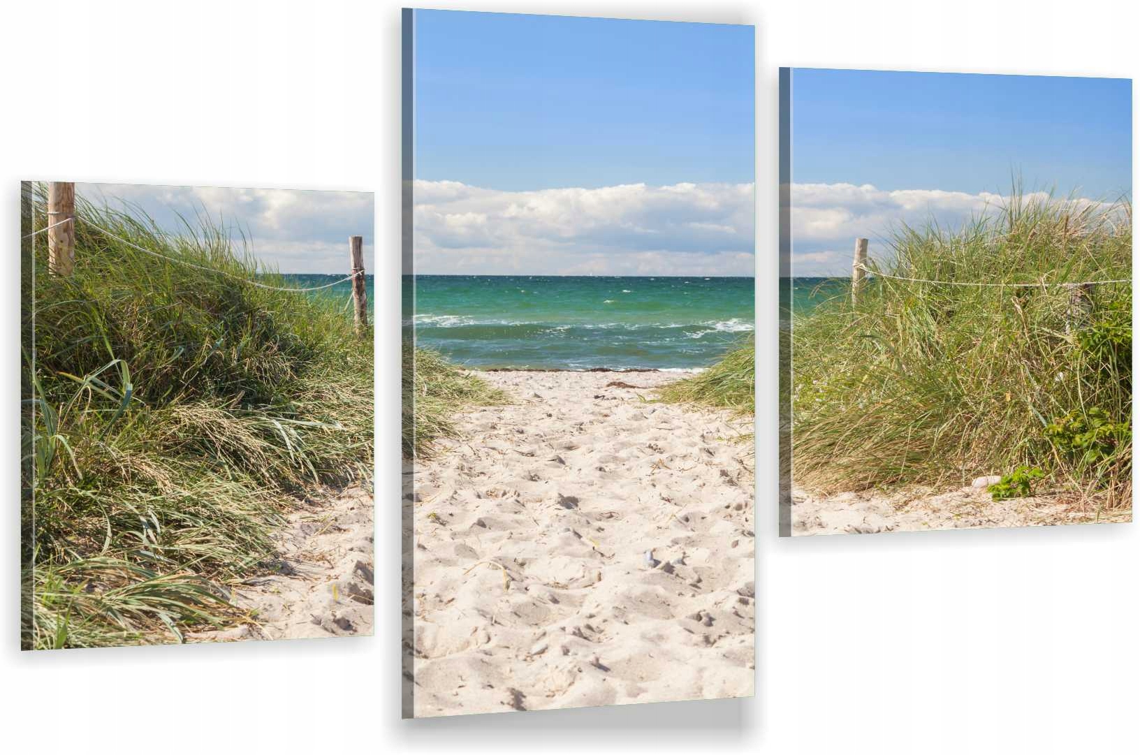 

Tryptyki Obraz Na Ścianę Plaża Piasek Morze 980 Wz