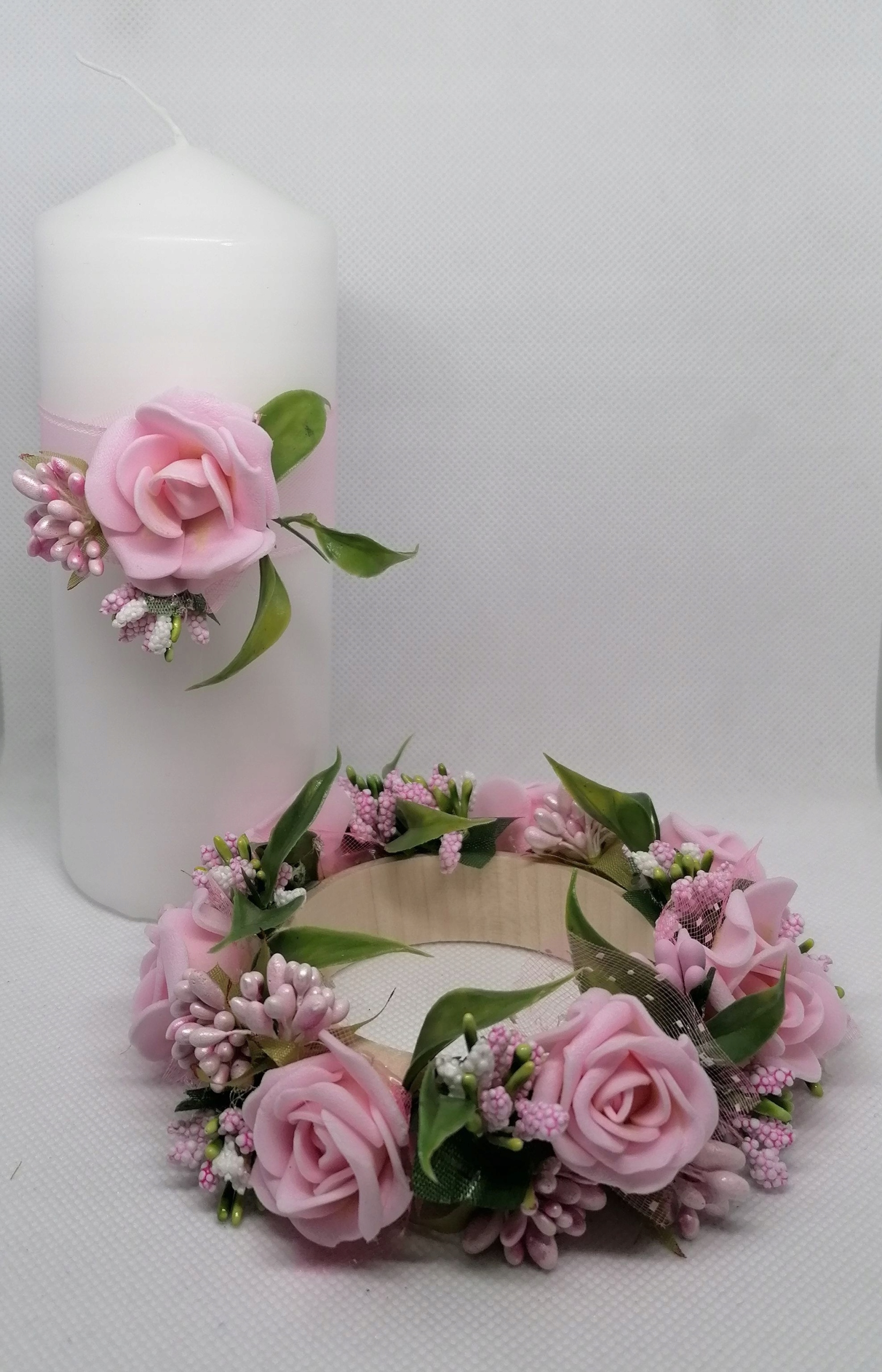 STROIK NA ŚWIECĘ OZDOBA NA ŚWIECĘ KOMUNIA komplet Rodzaj zestaw