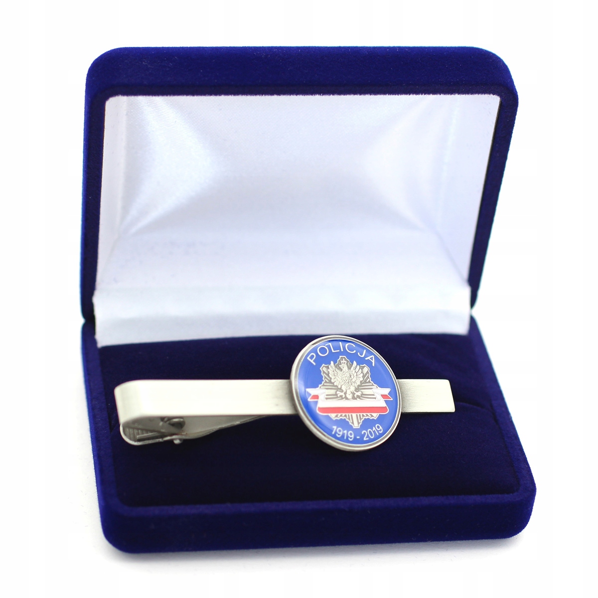 Spinka do krawata z etui 100 lat Policji w Polsce Zestaw tak