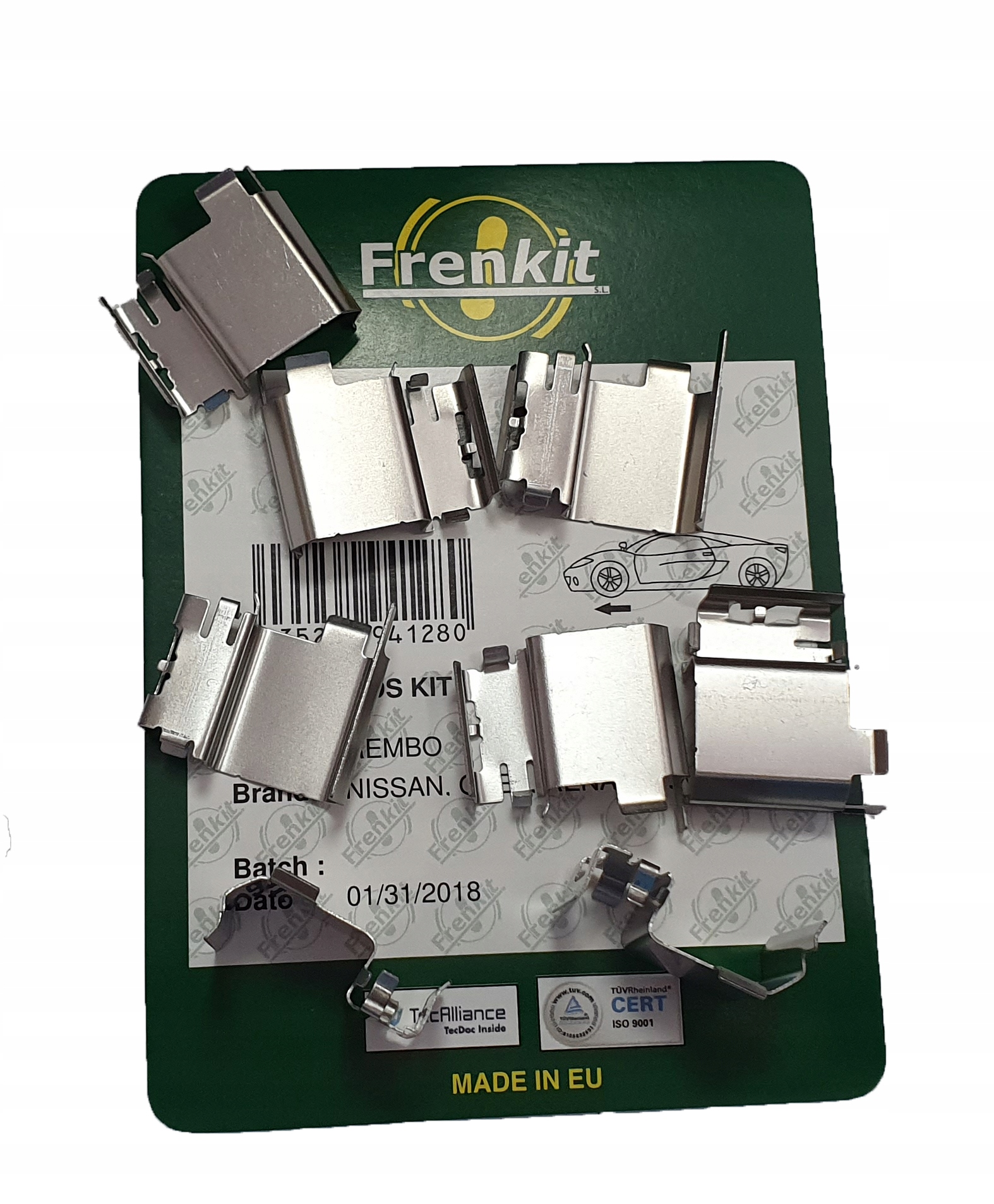 BLASZKI ZESTAW DO KLOCKÓW HAM TYŁ RENAULT MASTER III OPEL MOVANO B 2010-