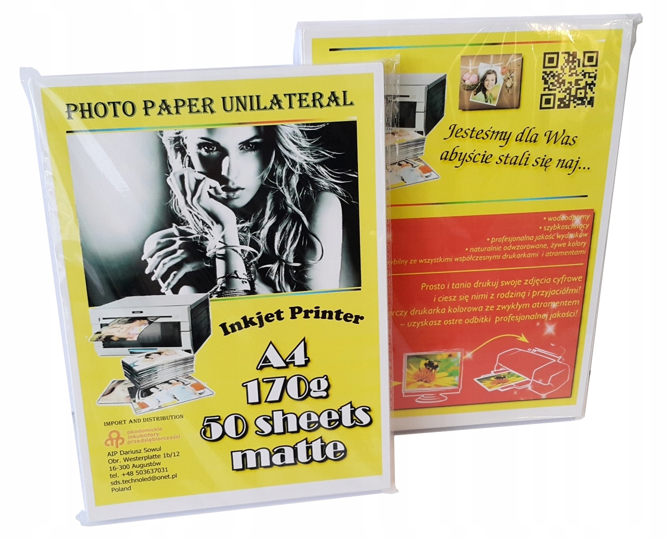 

Papier Foto Fotograficzny A4 Matowy 170g - 50ark.