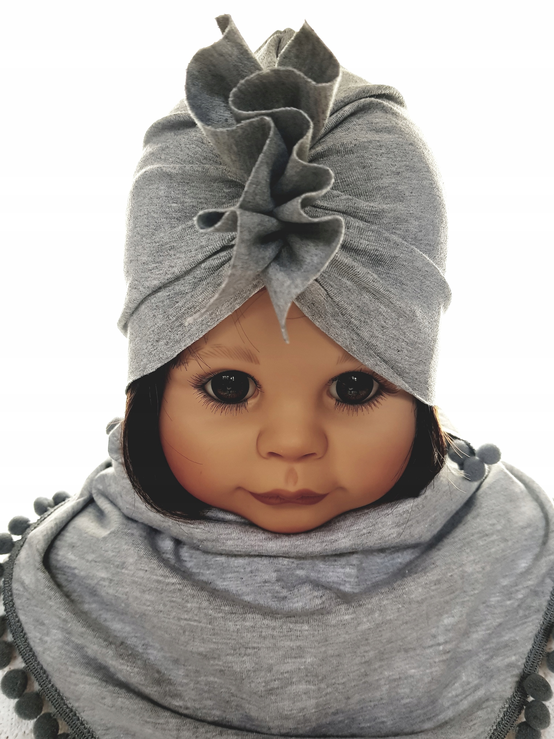 

Kpl Czapka Turban Chustka Pomponiki 3MC-10LAT 6WZ