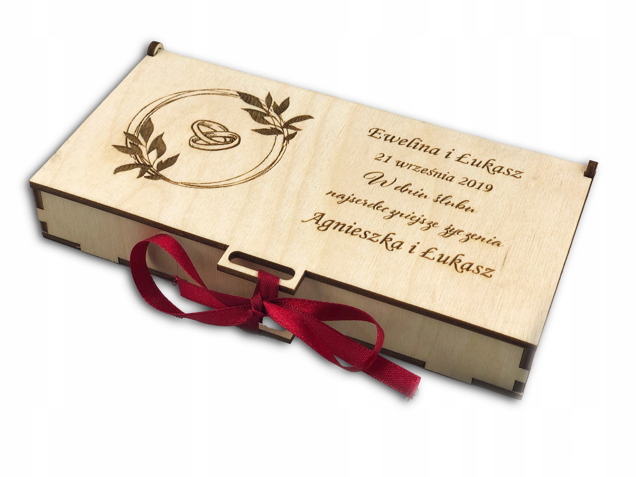 

Pudełko na pieniądze pamiątka Ślub Wesele Urodziny