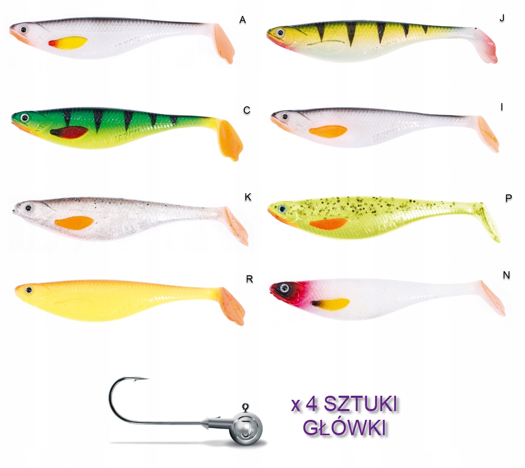 

Gumy Jaxon Hegemon Kopyto 9cm Zestaw 8szt Główki