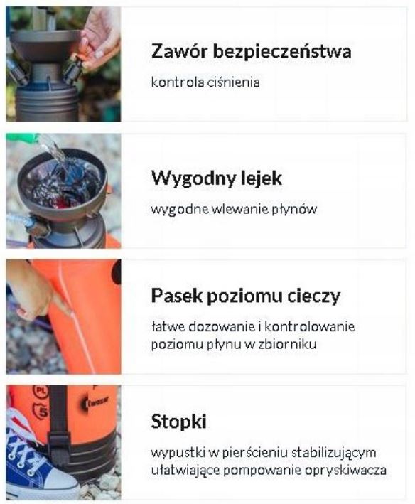 OPRYSKIWACZ KWAZAR 9L ORION SPRYSKIWACZ Z LANCA Ciśnienie max 3.5 bar