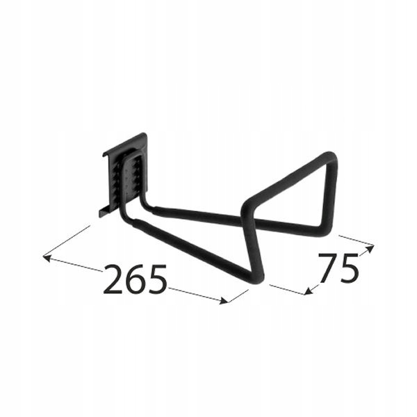 SGH6 HAK DO KOTŁOWNI GOLIAT UCHWYT WIESZAK ŚCIENNY NARZĘDZIA KABLE 265X75MM Rodzaj wieszaki pojedyncze