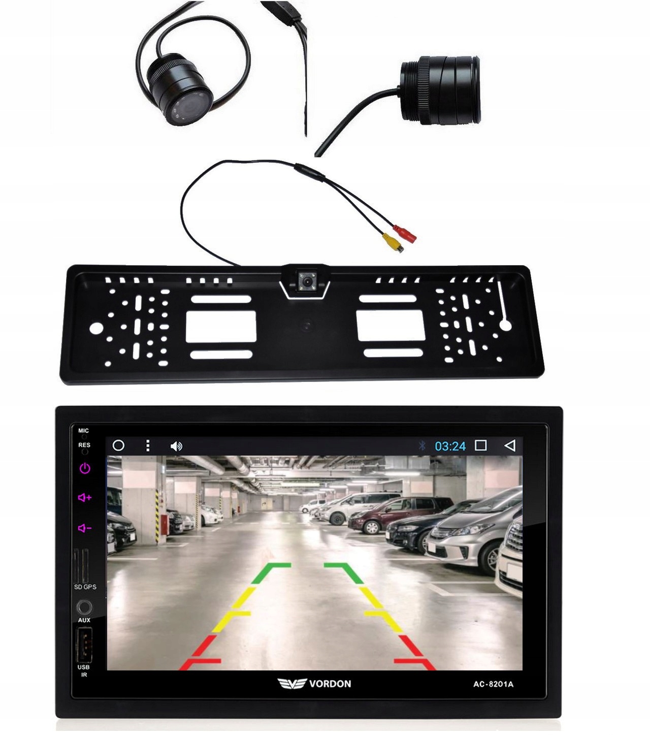 RADIO SAMOCHODOWE 2DIN AC-8201A YELLOWSTONE GPS USB WiFi ANDROID BLUETOOTH Model AC-8201A YELLOWSTONE