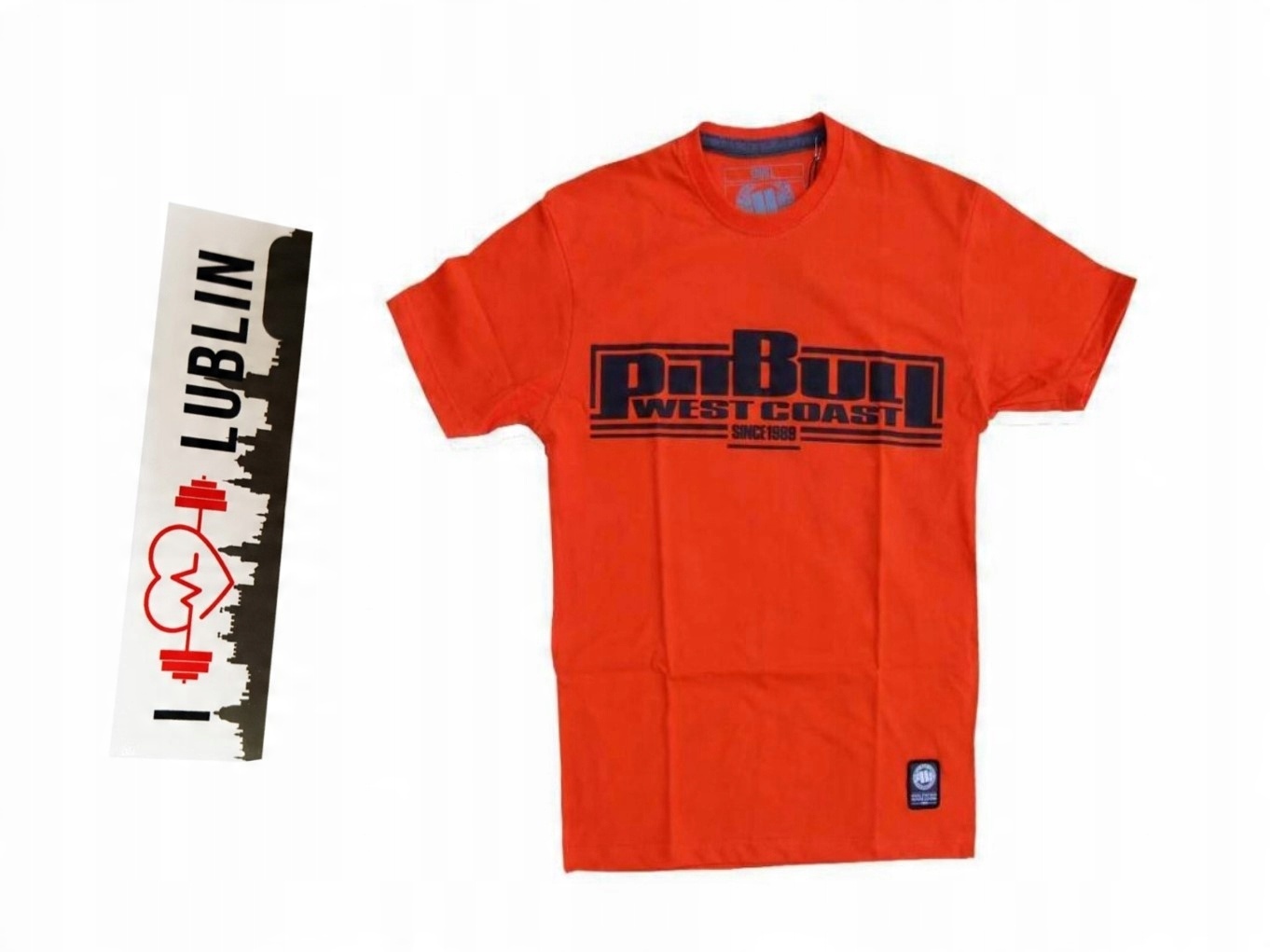 

Pit Bull T-Shirt Basic Pitbull Orange Pomarańczowa