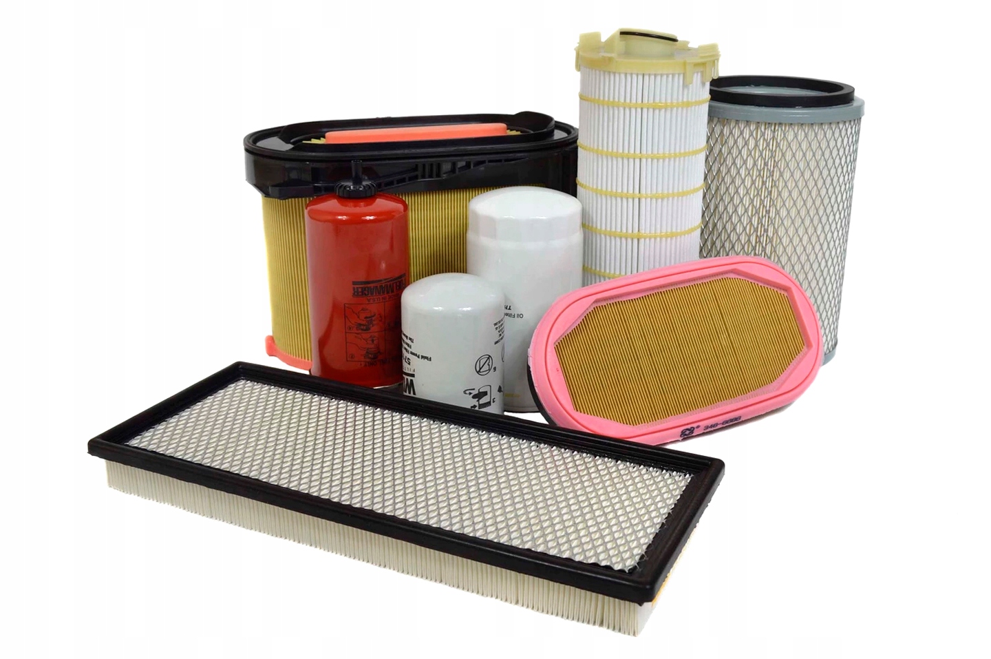 FILTR FILTRY KOMPLET CAT 428F 432F + KABINOWE