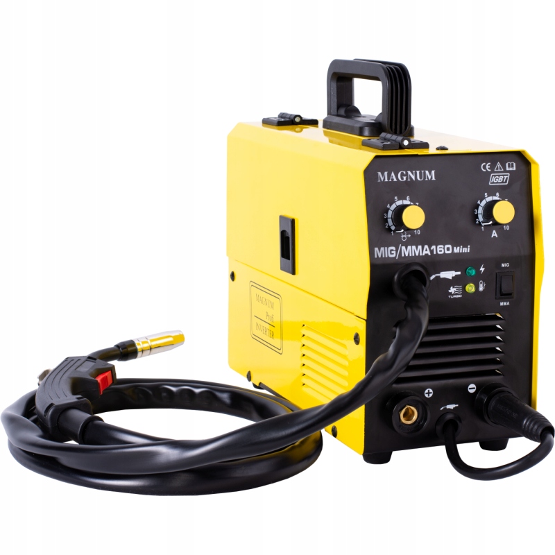ЗВАРЮВАЛЬНИЙ АПАРАТ MAGNUM MIG / MMA 160 MINI-ЗВАРЮВАННЯ БЕЗ ГАЗУ