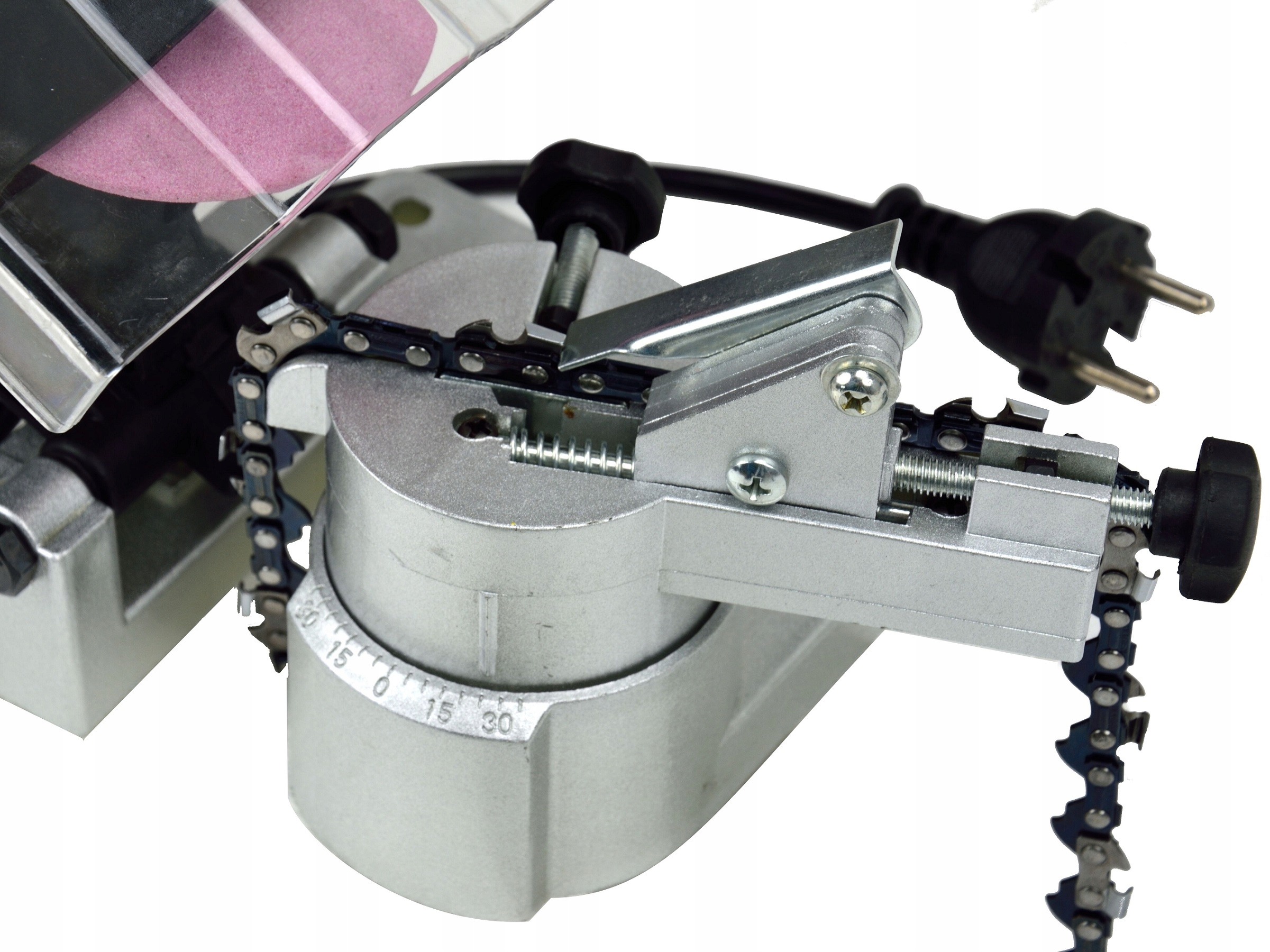 Ostrzałka elektryczna do łańcuchów Marka Geko