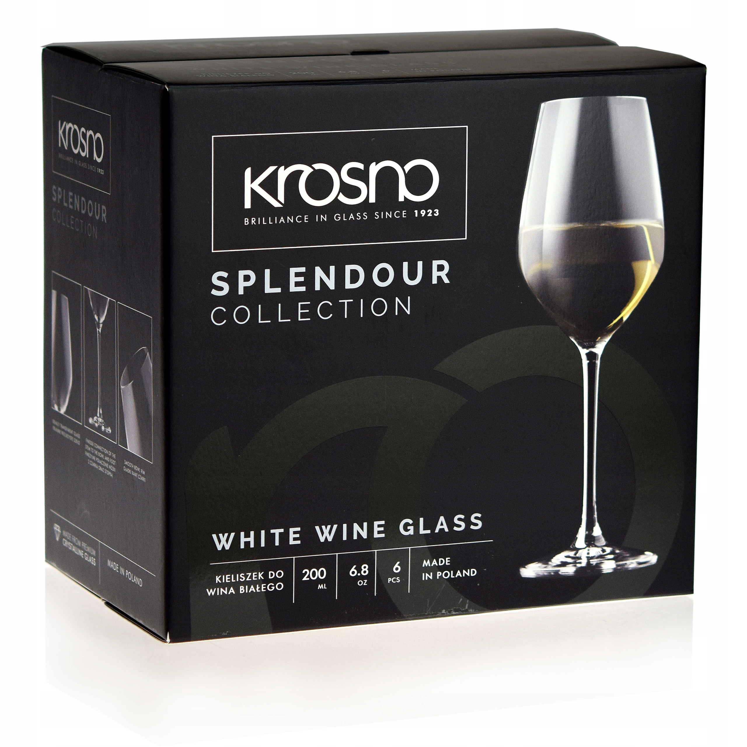 

Kieliszki do wina białego Krosno Splendour 200ml