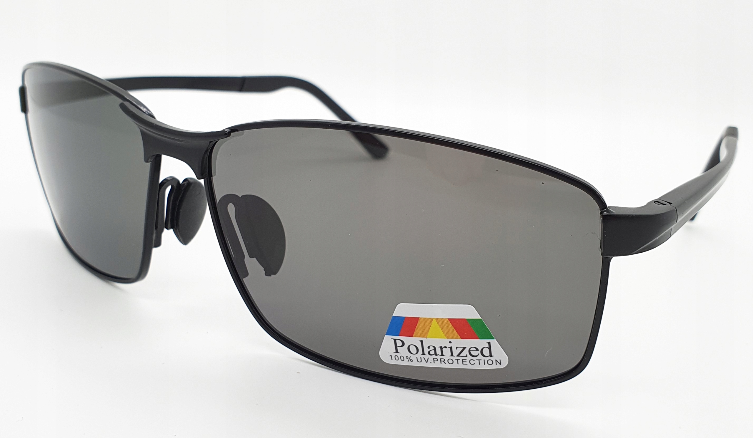Алюминиевые мужские поляризационные солнцезащитные очки премиум УФ тип защиты УФ-фильтр-400 кат. 3