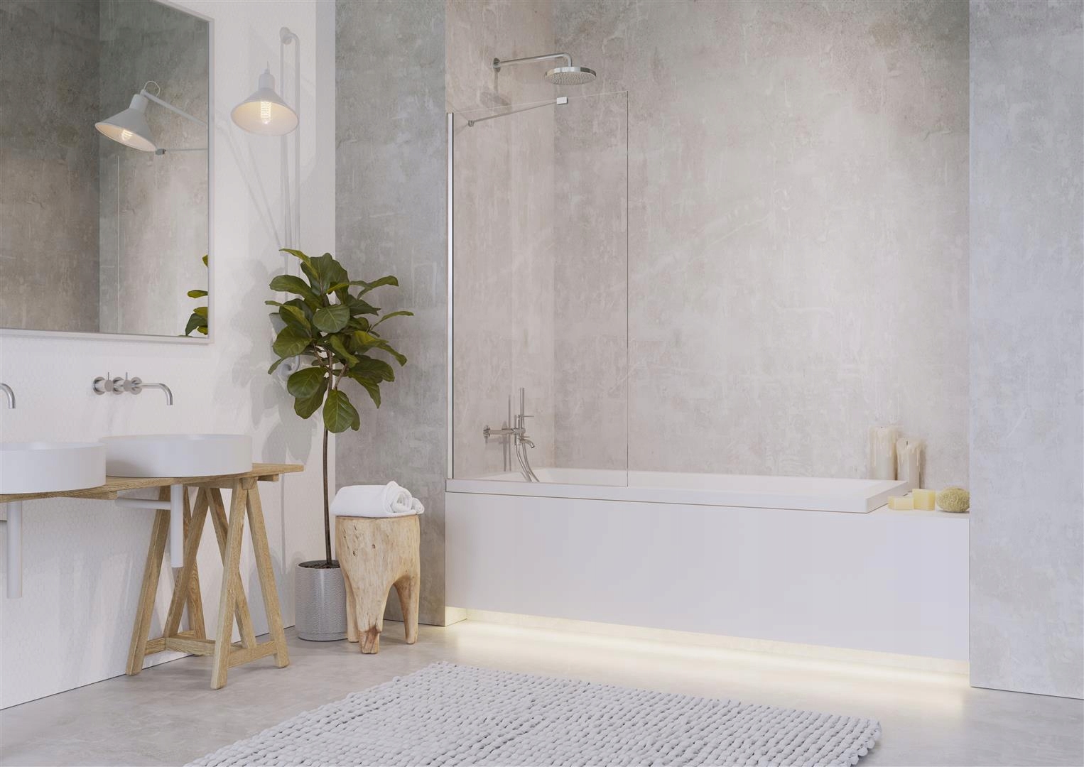 Parawan nawannowy Idea PNJ 70x150 RADAWAY Marka Radaway