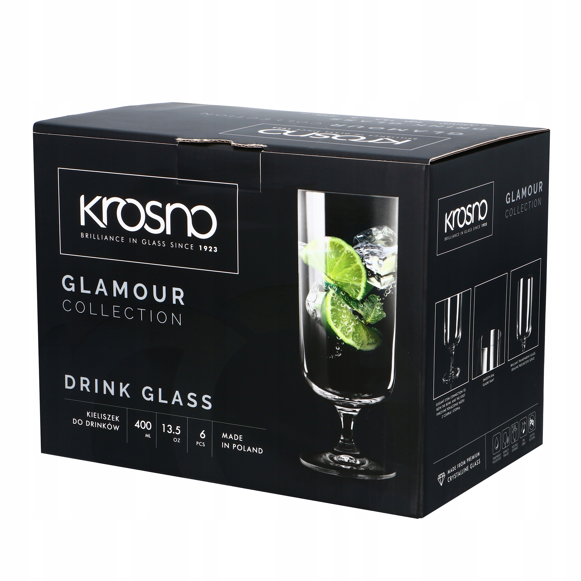 

Kieliszki do drinków 400ml 6szt. Glamour Krosno