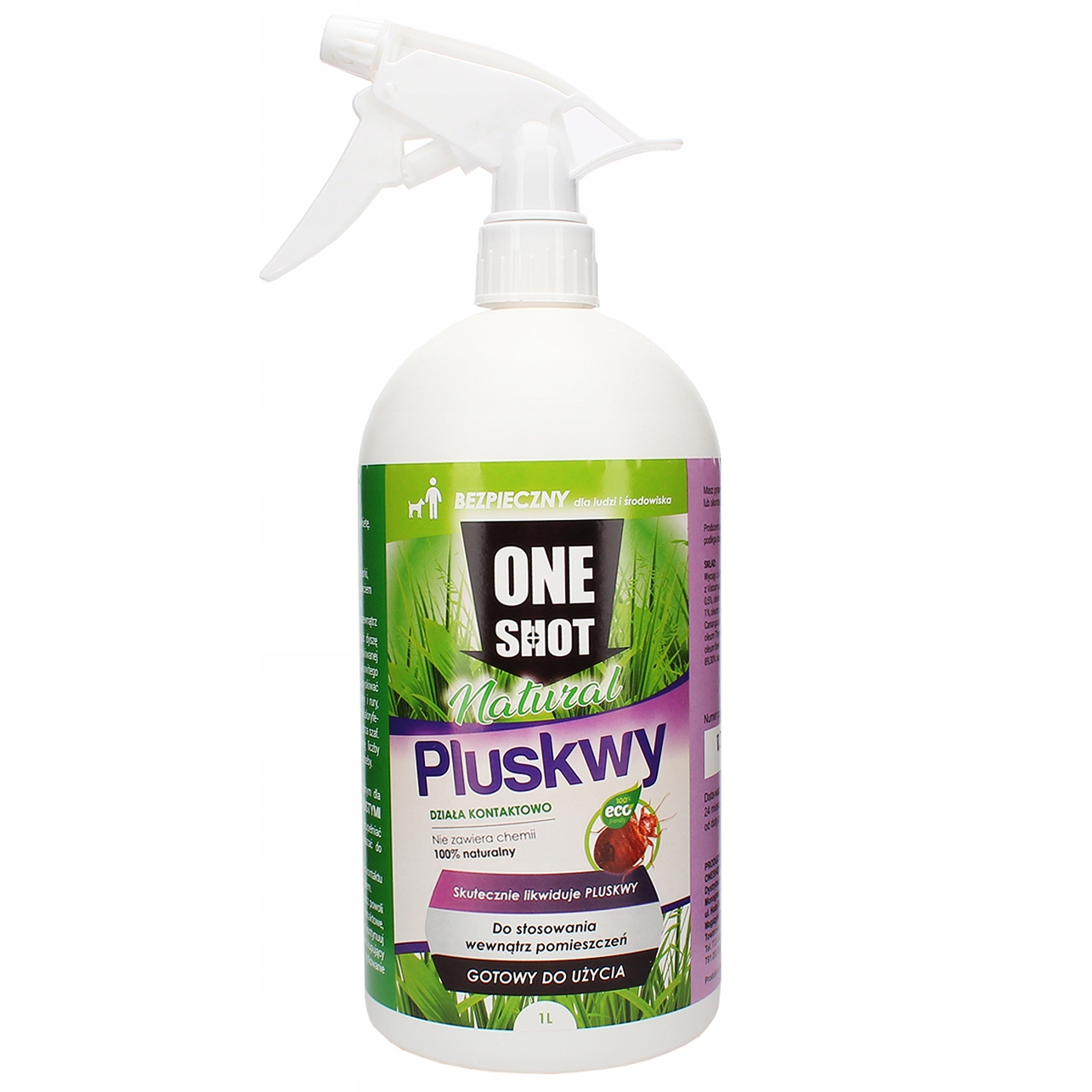 

Bezpieczny Naturalny oprysk na Pluskwy One Shot 1L