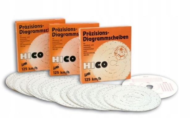 TACHO TARCZE DO TACHOGRAFU 125KM/H HICO WYKRESÓWKI EAN (GTIN) 5907702355740