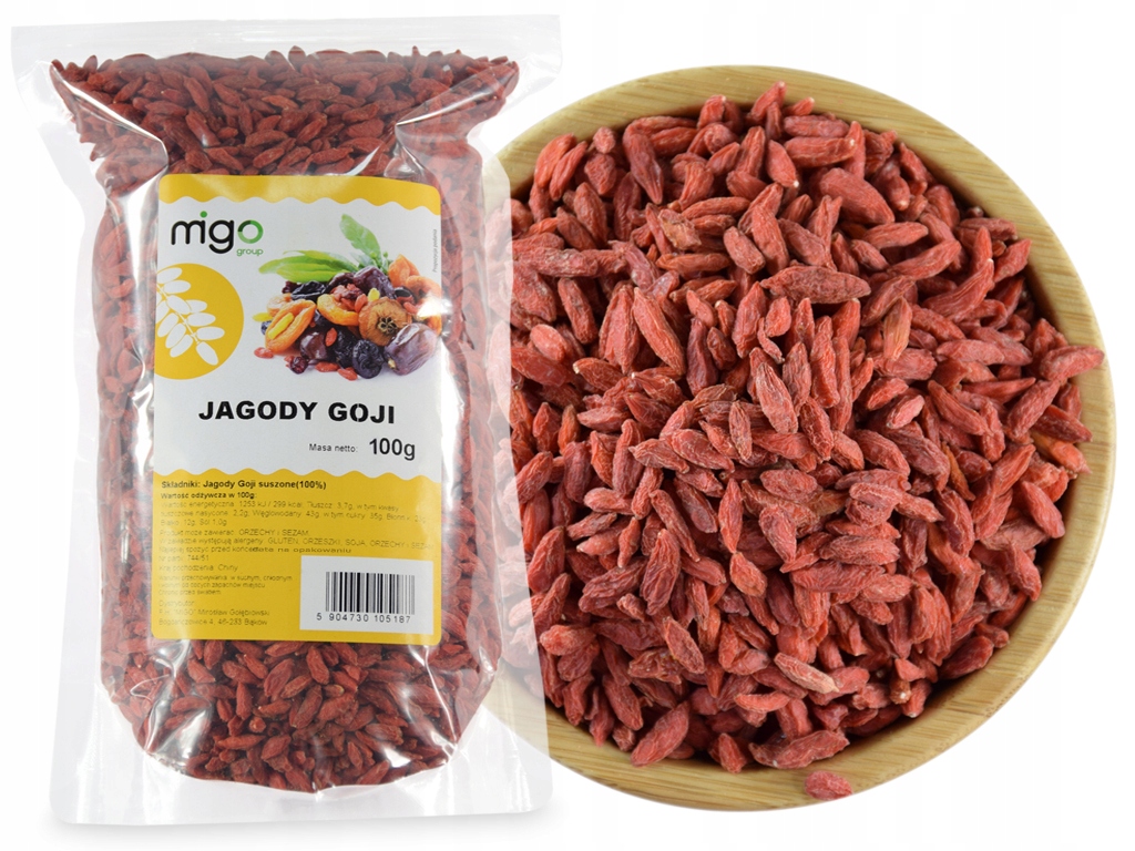 

Jagody Goji Suszone Owoce naturalne 100g