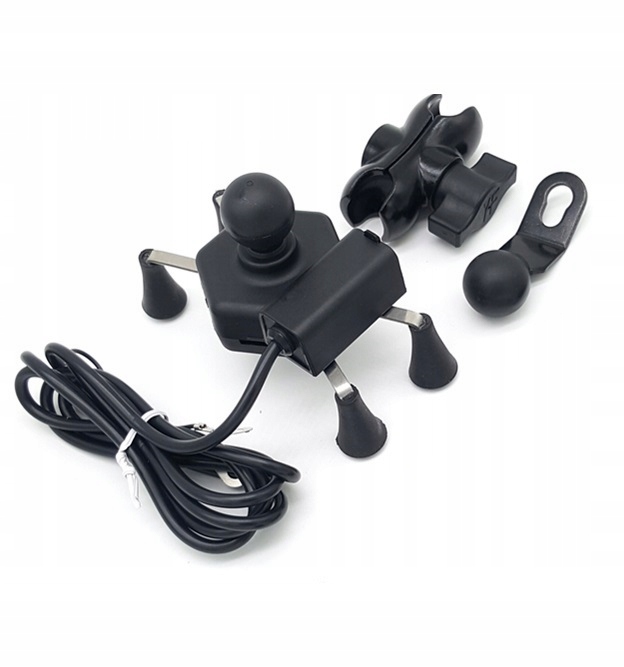 UCHWYT NA TELEFON Z ŁADOWARKĄ USB X MOTOCYKLOWY Producent inny