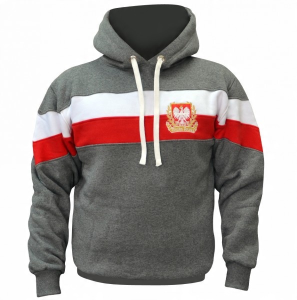 

Bluza z kapturem patriotyczna Polska pasy r.S