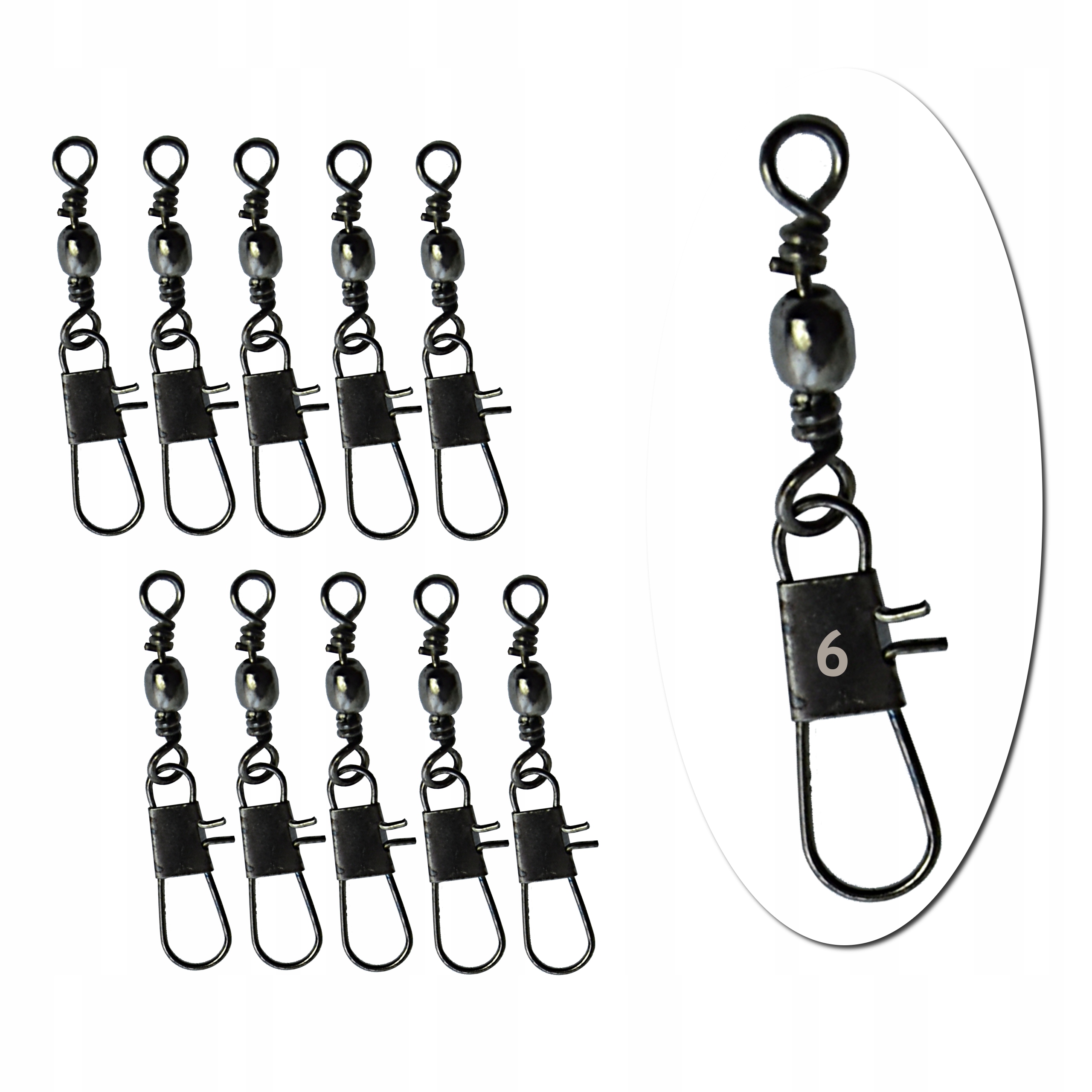 

Japońskie Krętliki Z Agrafką Krętlik 10 szt/ r. 6