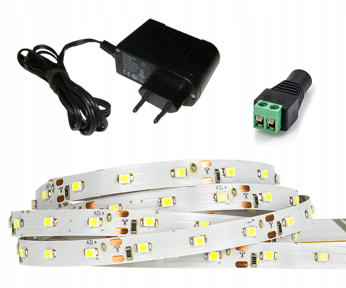 

Zestaw Taśma Led 2835 300 5m IP20 12V b.zimna
