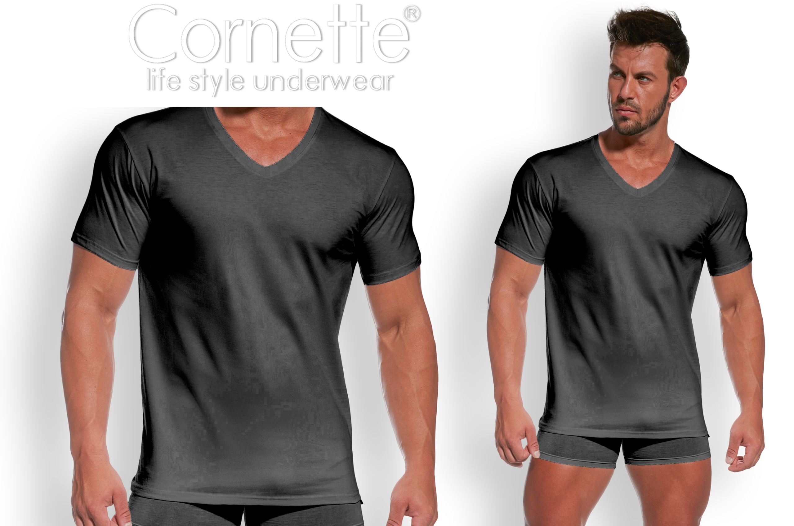 CORNETTE Authentic 201NEW Koszulka męska grafit XL Marka inna