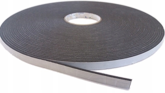 TAŚMA DWUSTRONNA PIANKOWA CZARNA 50MM X 25MB gr.3