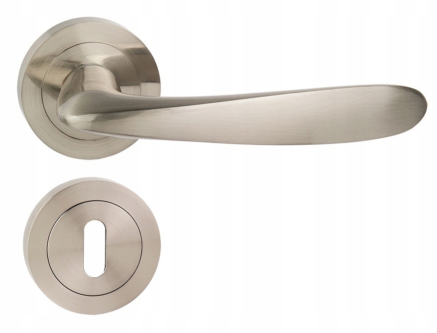 klika kliky Adria niklová matná s rozetami na klíč Wk