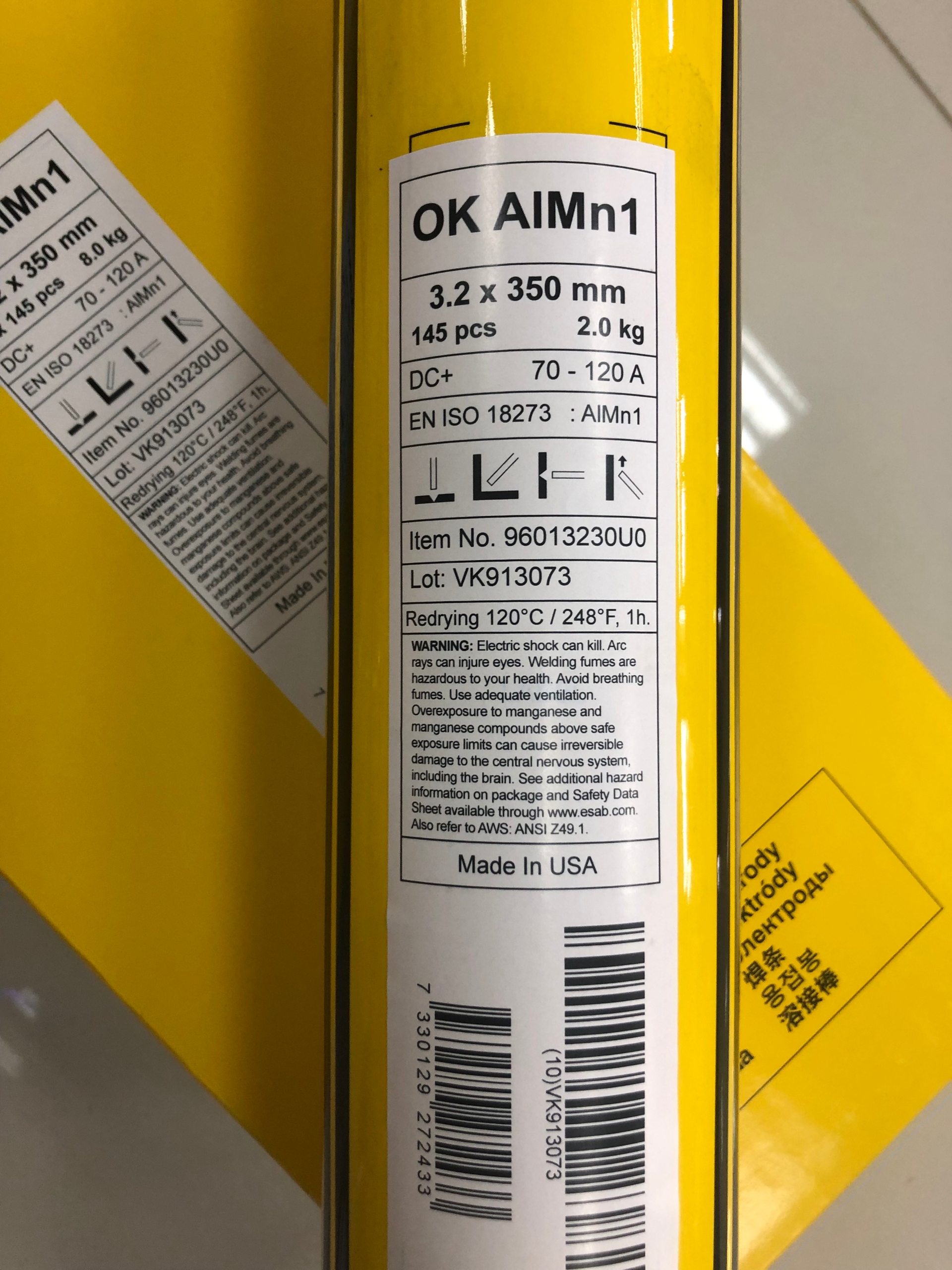 

Elektroda Do Aluminium Esab Ok ALMN1 fi 3,2/350