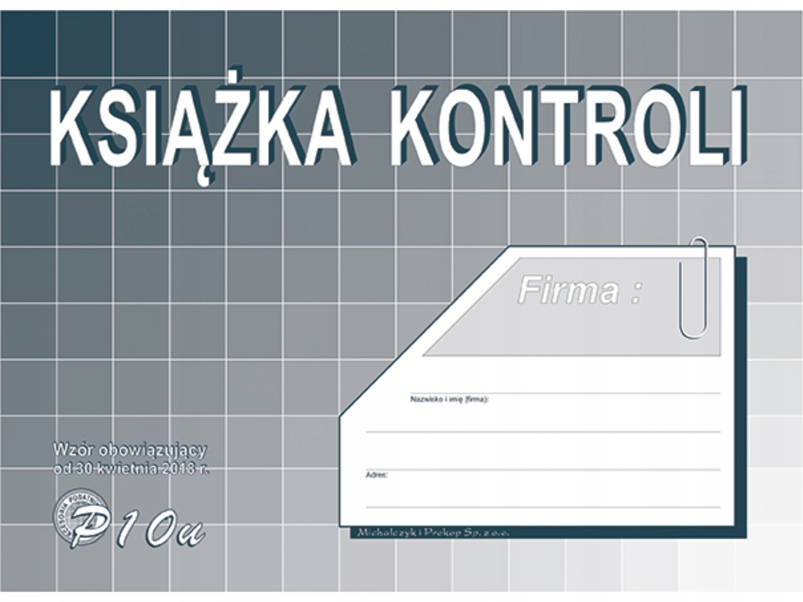 

Bloczek druk książka kontroli Mipro A5 P10u