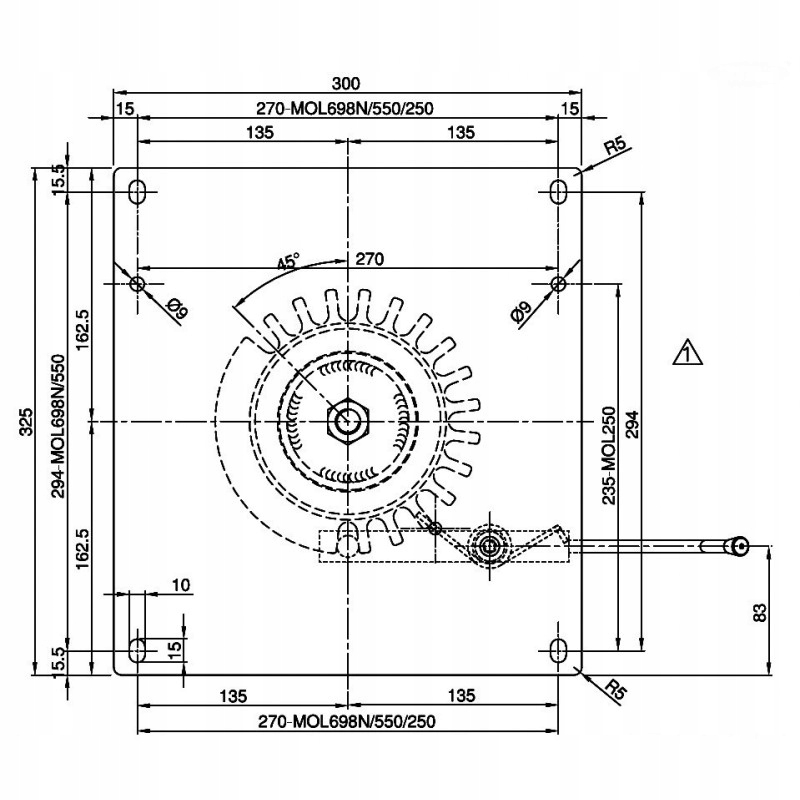A.10555 - ПОВОРОТНАЯ ПЛАСТИНА СИДЕНЬЯ
