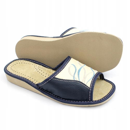 

Kapcie papucie Góralskie damskie skórzana wkładka