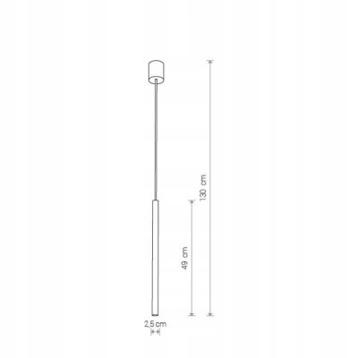 NOWODVORSKI Lampa punktowa tuba LASER czarna 8797 EAN (GTIN) 5903139879798