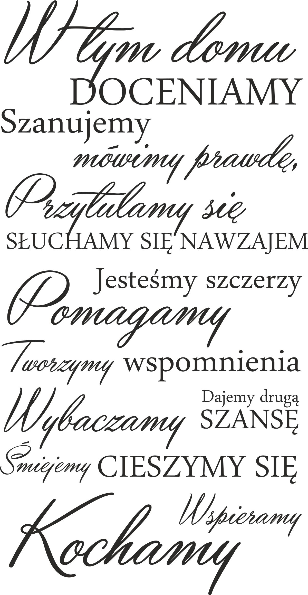 

Cytaty Napisy Naklejki Ścienne Na Ścianę 100cm