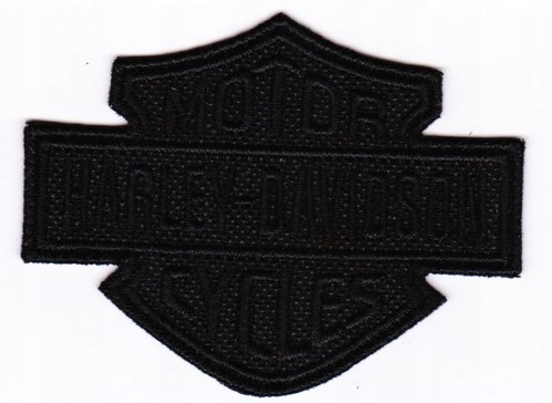 VAR naszywka HARLEY - DAVIDSON 7,6 x 6,0 czarna