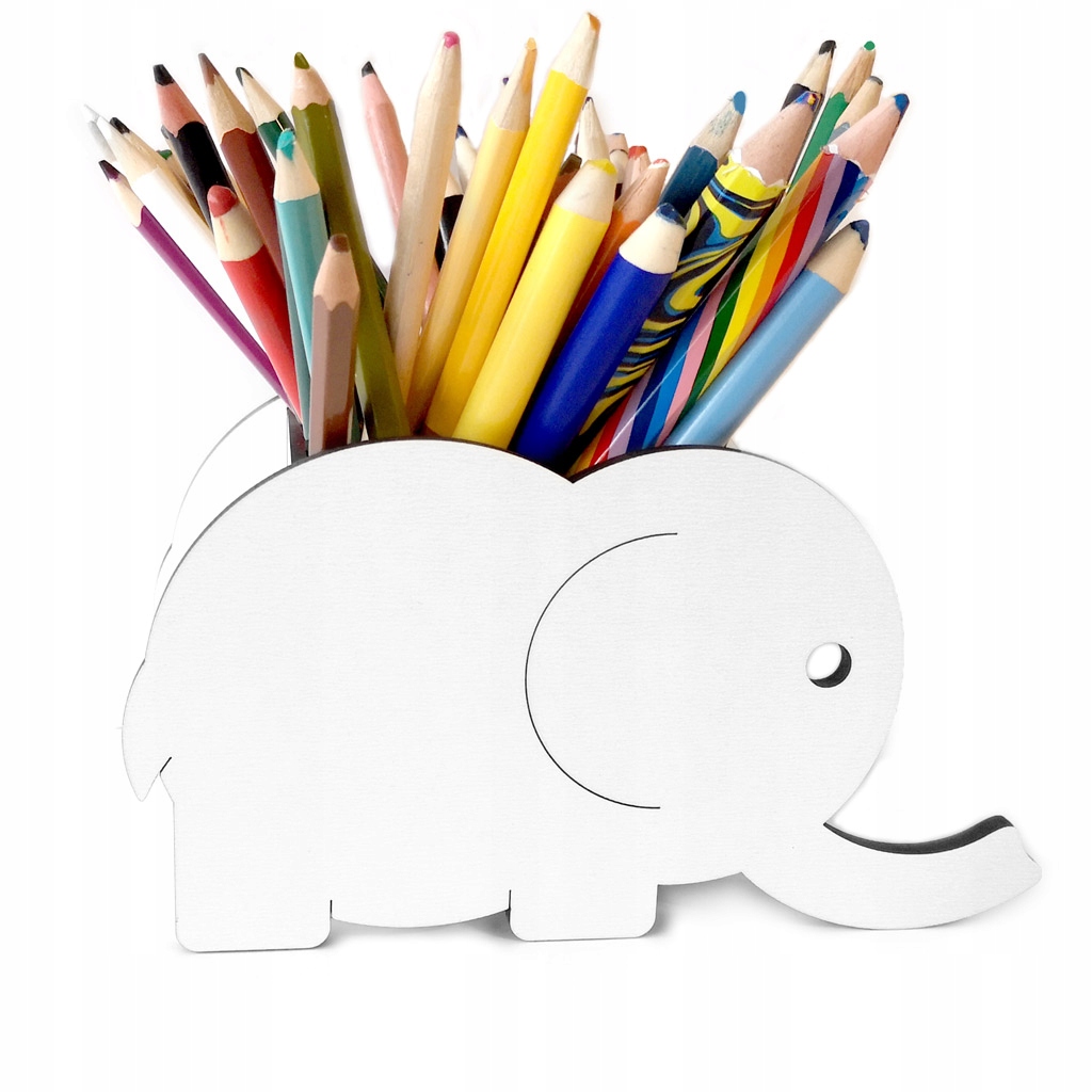 

Organizer Przybornik pojemnik na kredki Słonik