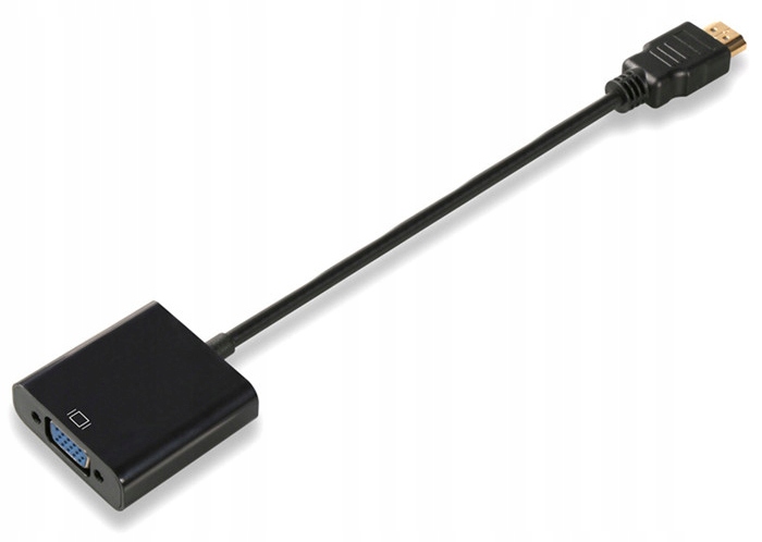 ADAPTER PRZEJŚCIÓWKA KONWERTER Z HDMI DO VGA DSUB Marka Unitec