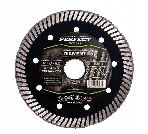 TARCZA DIAMENTOWA TURBO Ø 125mm STALCO PERFECT