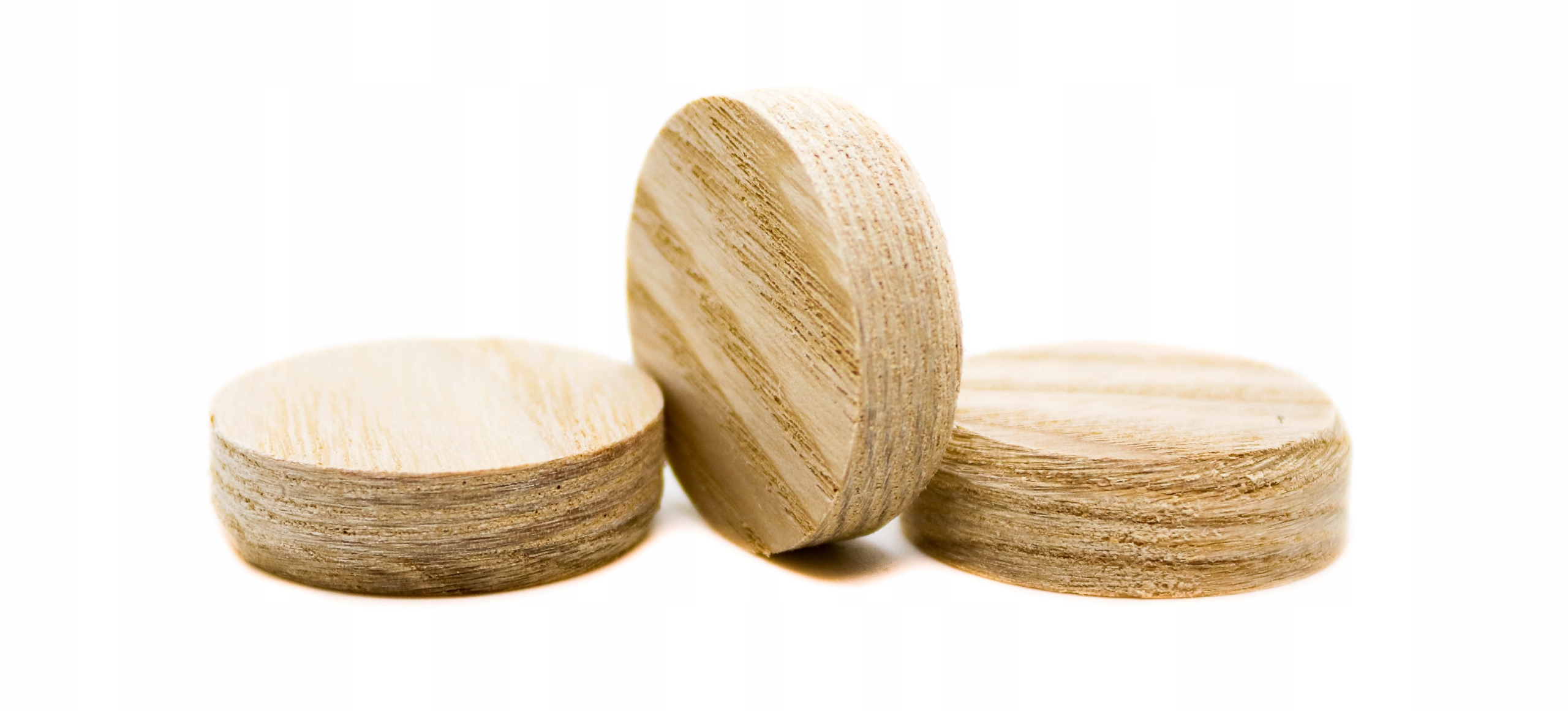 

Jesionowe Fleki Z Deski Jesion fi 20 mm 100 szt