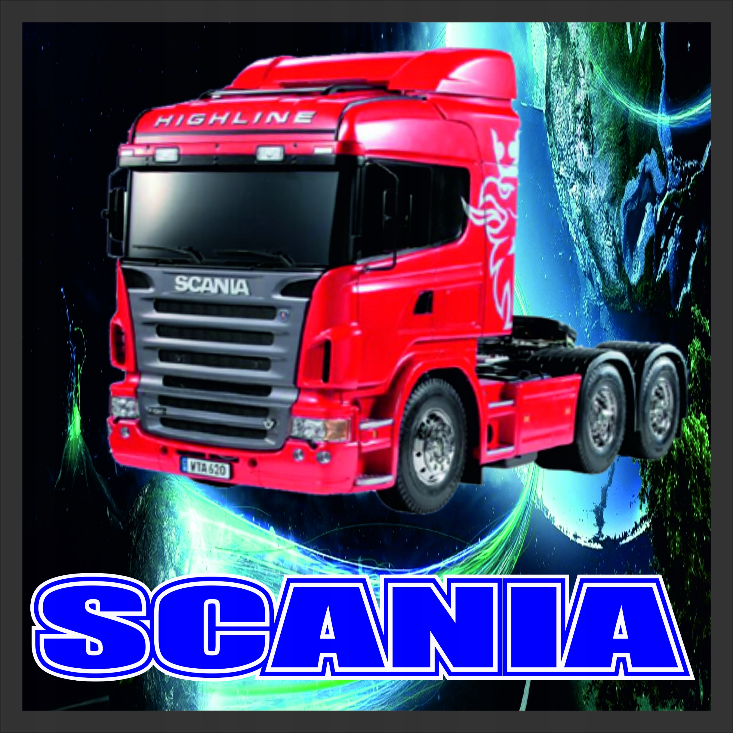 Доска над кроватью 50x50 LED красочная